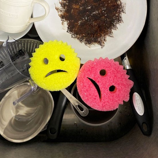 Brosse à vaisselle Scrub Daddy - Incl. 2 Éponges Supplémentaires - Ble –  The Pink Stuff