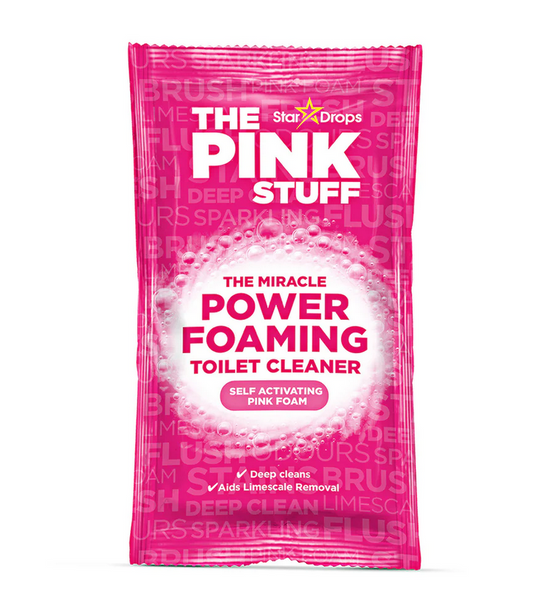  Stardrops - The Pink Stuff - The Miracle Bathroom Foam Cleaner  750ml 2-Pack Bundle : Office Products