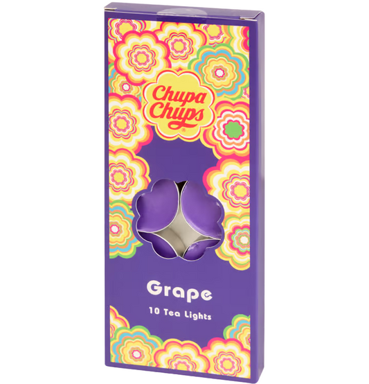 Chupa Chups Waxinelichtjes met geur 10 stuks - Druif