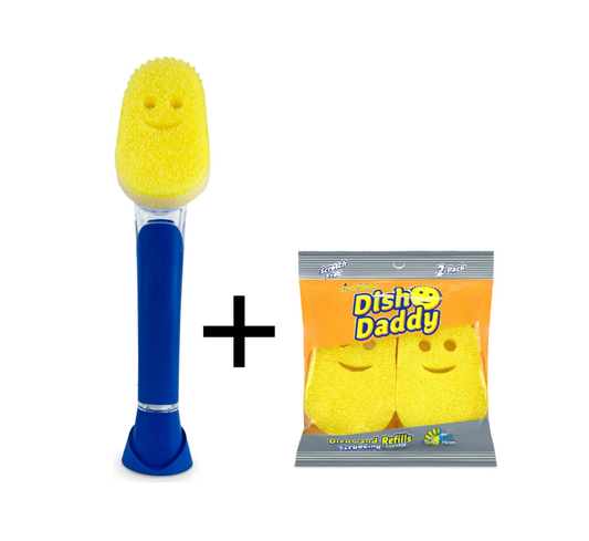 Scrub Daddy SDO8 - Smiley Face Scratch Free Scrubber As Seen On Shark Tank  - 8 pack & Power Paste Natural Cleaning Paste + Dye Free Scrub Mommy, 2